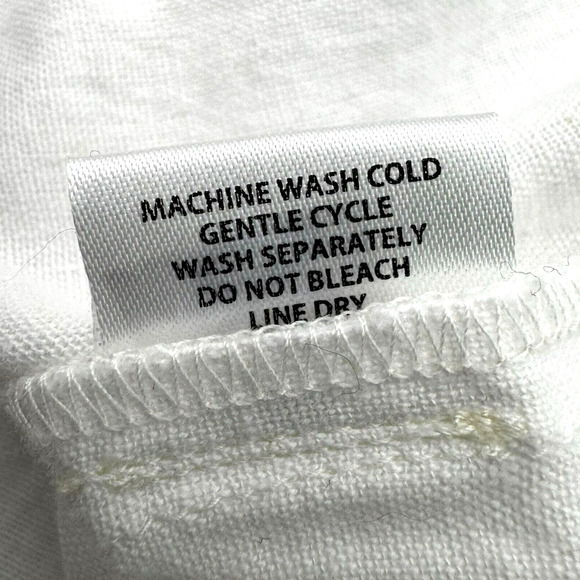 TUCKERNUCK Women's XXL Blanc White Piper Lace Top Tunic Cotton Linen Bell Sleeve - Picture 7 of 11